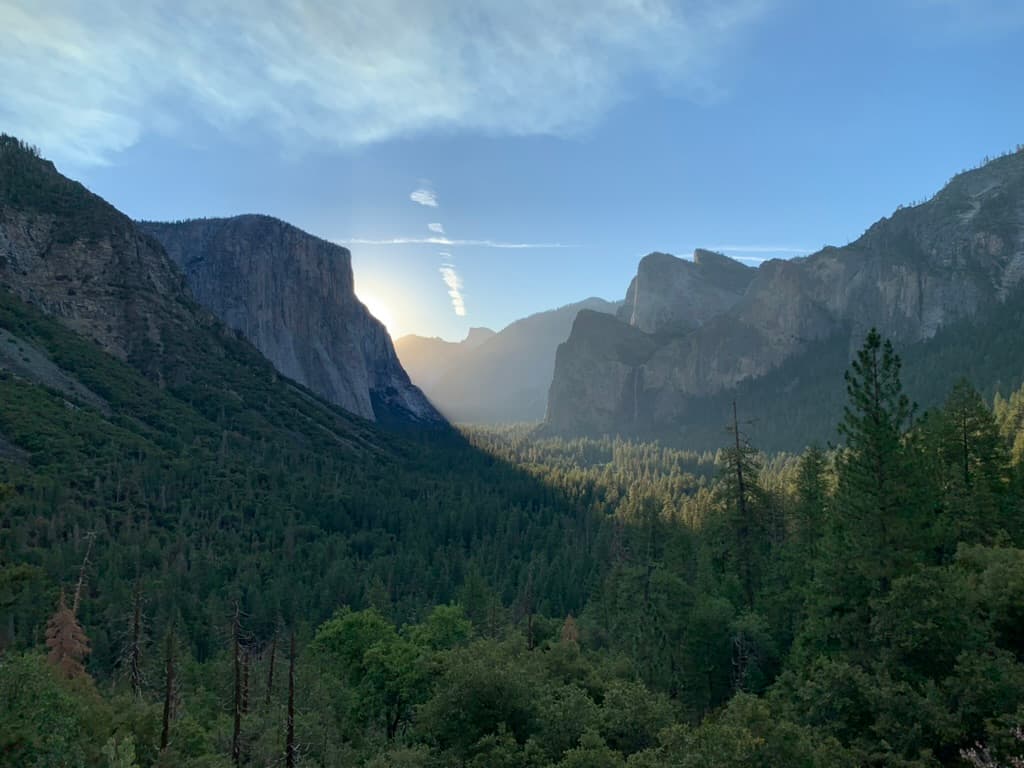 Trail view in Yosemite